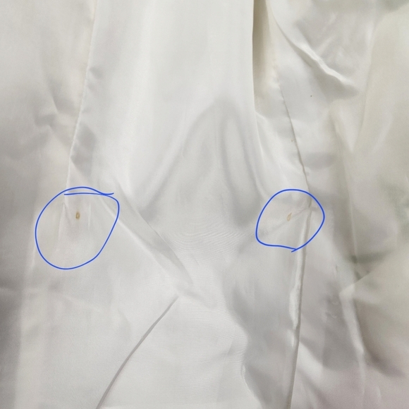 Chico's White Pink Floral Button Up Blazer Jacket Women's Size Large - Picture 10 of 10